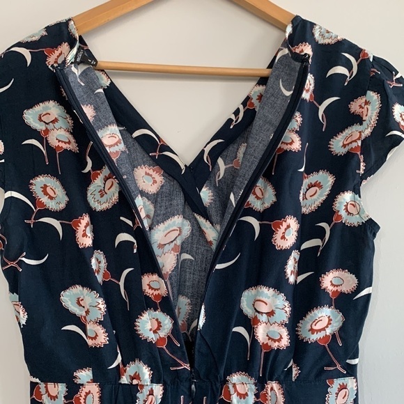 J. Crew Mercantile Floral Faux Wrap Dress Size 4 - Picture 13 of 17